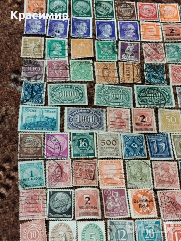 Винтидж ПОЩЕНСКИ марки Империя Германия , снимка 4 - Филателия - 52948019