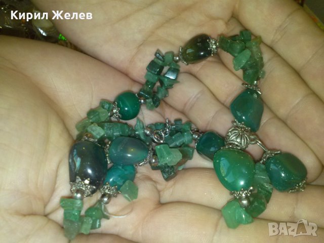 НЕФРИТЕНО СТАРО КОЛИЕ РЪЧНА ИЗРАБОТКА 91471, снимка 5 - Колиета, медальони, синджири - 29551681