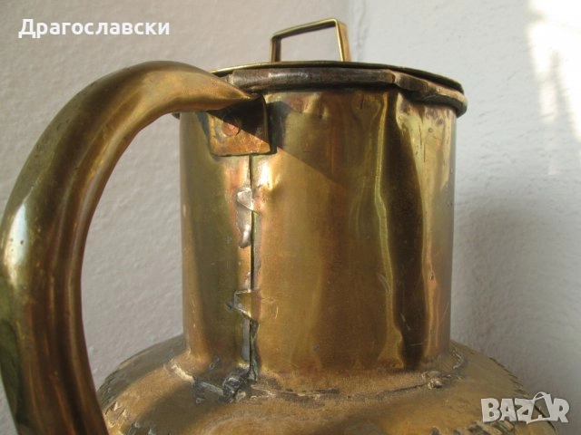 Голям и малък Стар метален съд, желязо, гюм с капак, снимка 13 - Антикварни и старинни предмети - 41964995