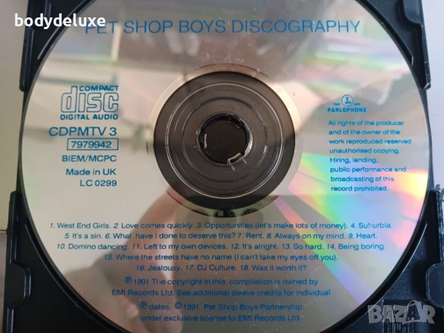 PET SHOP BOYS аудио дискове, снимка 4 - CD дискове - 50543897
