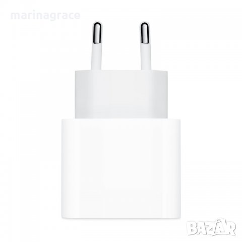 Apple 20W USB-C Power Adapter - оригинално захранване за iPhone, iPad и устройства с USB-C порт, снимка 2 - Оригинални зарядни - 31772565