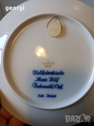 Декоративна порцеланова немска чиния за стена    18/3, снимка 5 - Декорация за дома - 34934180