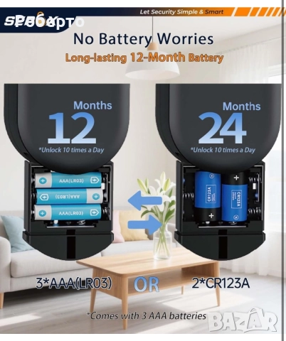 Смарт кутия за ключове с пръстов отпечатък, снимка 3 - Други стоки за дома - 52955500