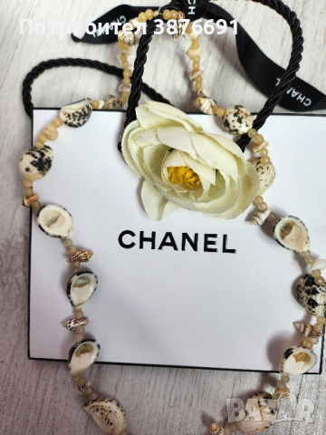 Луксозно колие рапани и миди ръчно изработено, снимка 2 - Колиета, медальони, синджири - 44742112