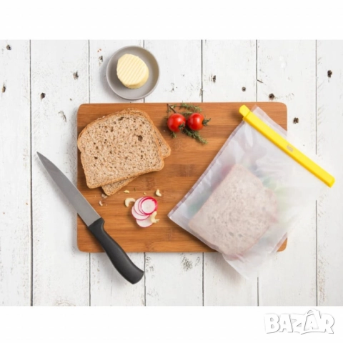 Торбички за фризер 4бр. NoStik , 17x24см., бял,  в кутия, снимка 7 - Аксесоари за кухня - 52112843