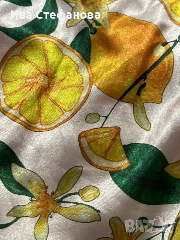 Ново елегантно лятно сако свеж принт лимони лимон сатен сатенено , снимка 2 - Сака - 50203503