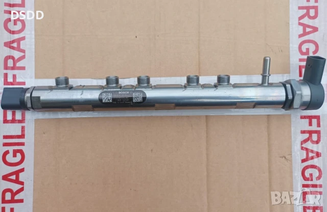 Горивна рейка 0445214182 с регулатор налягане 0281002738 и датчик 0281002948 за BMW 2.0D N47