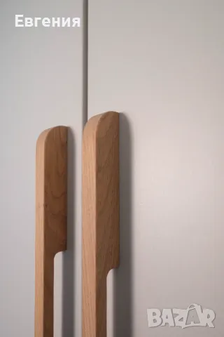 Заоблена дълга дръжка за гардероб от Дъб масив 1000мм, снимка 5 - Гардероби - 50301832