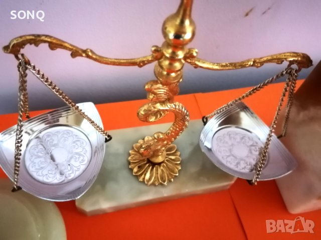 Уникално Красив Колекционерски Комплект От Оникс И Позлата, снимка 7 - Антикварни и старинни предмети - 42785033