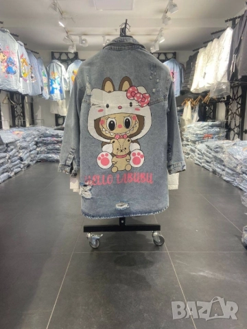 Дънково яке тип риза с анимационни герои на едро и дребно , снимка 18 - Якета - 51615427