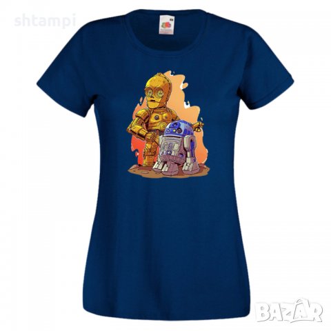 Дамска тениска Star Wars R2-D2 & C3PO Игра,Изненада,Подарък,Геймър,, снимка 7 - Тениски - 36790124