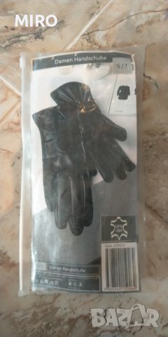 Дамски кожени ръкавици естествена кожа, снимка 4 - Ръкавици - 36880006