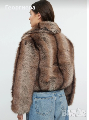 Дамско пухено якенце , снимка 2 - Якета - 53140348