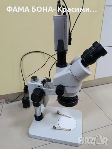 Тринокулярен технически микроскоп , снимка 3 - Лаборатория - 53033224