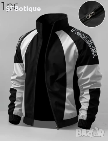 🧥 Мъжко софтшел яке с цял цип и висока яка – STBoutique, снимка 13 - Якета - 52179402