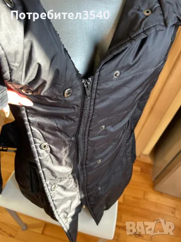 Топло черно зимно яке, снимка 11 - Якета - 47593220