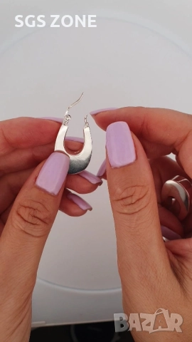 СРЕБЪРНИ ОБЕЦИ 925, снимка 4 - Обеци - 52393234