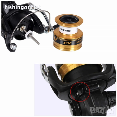 Спининг комплект Shimano -въдица, макара, плетено влакно и блесни, снимка 4 - Въдици - 51527287