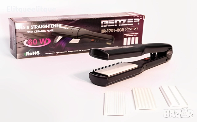 Преса за коса с керамични плочи + ПОДАРЪК мини преса (до изчерпване на количествата), снимка 3 - Продукти за коса - 52187769