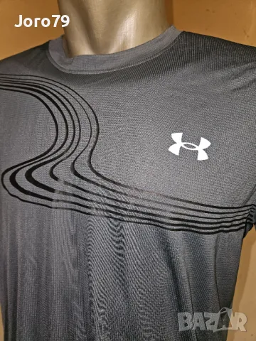 Нов Under Armour Run Trail Running Мъжка Тениска Спорт Ежедневна Раз.L, снимка 2 - Тениски - 50430823