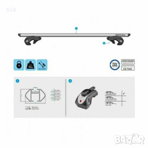 Напречни греди за интегриран рейлинг MENABO, снимка 4 - Аксесоари и консумативи - 29241485