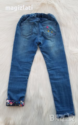 Детски ватирани дънки Еднорог 5-6 години, снимка 6 - Детски панталони и дънки - 39652554