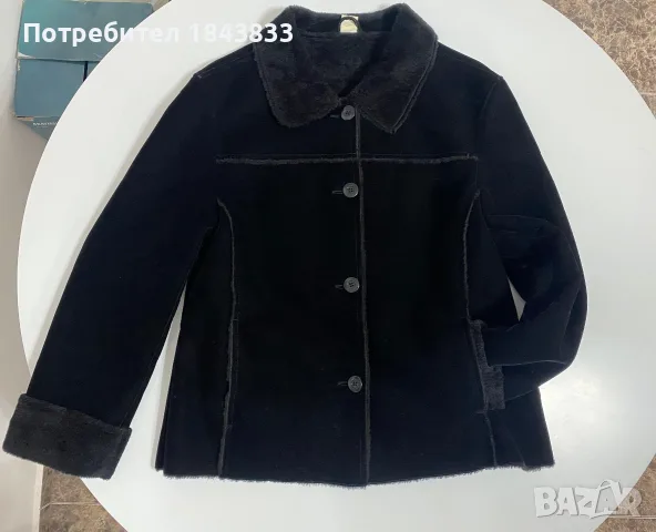 Дамско късо палто в черно