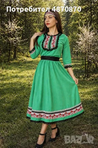 Дамски рокли с фолклорни мотиви , снимка 5 - Рокли - 56315578