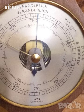 Немски Термометър барометър и влагомер, снимка 2 - Стенни часовници - 33770638
