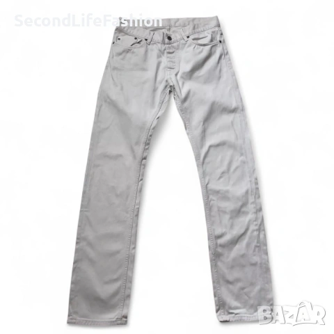 Мъжки дънки Peak Performance Barrow с копчета, W31 L34, бял деним