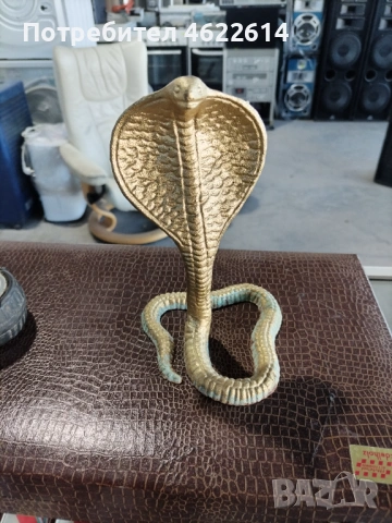 МЕТАЛНА ФИГУРА НА ЗМИЯ , снимка 4 - Колекции - 53118009