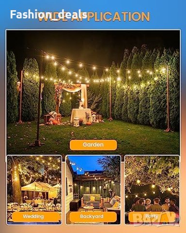 Нов комплект LED Крушки 6 броя Luxvista S14 Топло Бяло 2700K за Гирлянди, снимка 5 - Крушки - 42839118