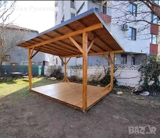 ТОП НАВЕСИ  дървени  навеси, метални навеси навеси navesi, снимка 12 - Ремонти на покриви - 54202593