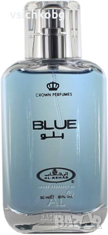 Дълготраен арабски парфюм  Al Rehab 50 ml BLUE аромат на Oud тамян, мускус, сандалово дърво и подпра, снимка 1 - Унисекс парфюми - 42356604