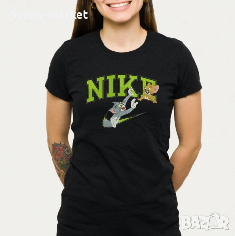 Дамска тениска NIKE / Найк XS-4XL tom and jerry nike, снимка 3 - Тениски - 54102429
