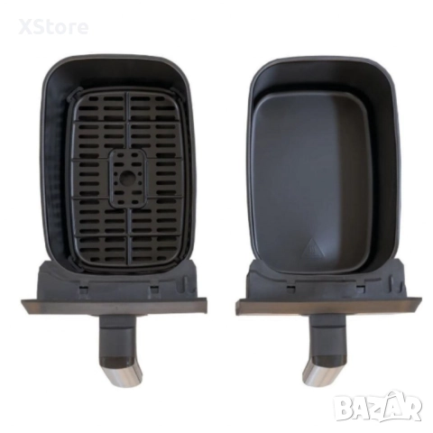 Двоен фритюрник Air Fryer, работещ  без олио, 8L, цифров дисплей, снимка 4 - Фритюрници - 51993129