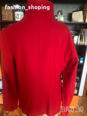 Кокетно късо червено палто Marc O'Polo (вълна и кашмир), размер 36, снимка 5 - Палта, манта - 39008929