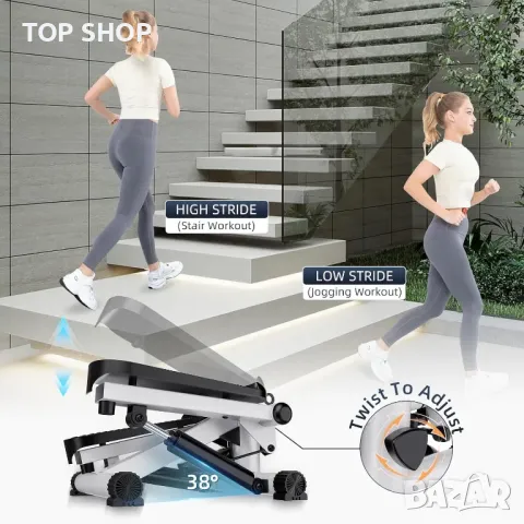 Степер CITYSPORTS за упражнения у дома, мини със съпротивителни ленти, снимка 7 - Фитнес уреди - 49340634