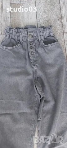 Дамски дънки paperbag ZARA xs, снимка 3 - Дънки - 50243209