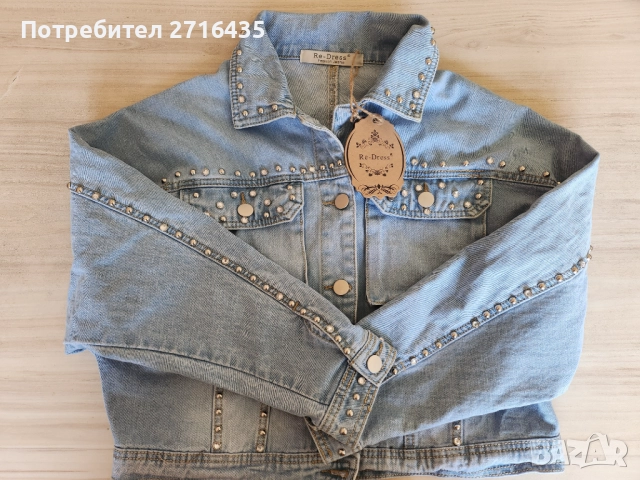 Дамско дънково яке , снимка 3 - Якета - 51602808