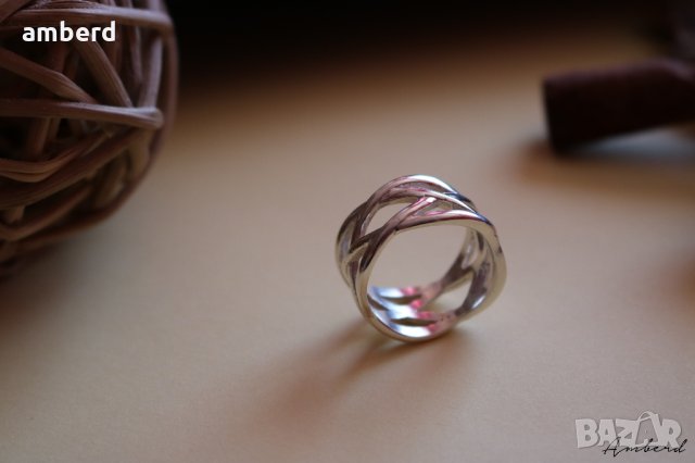 Сребърен пръстен модел R056, снимка 6 - Пръстени - 28854245