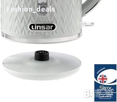 Нова 3000W Електрическа кана за кипене вода 1,7 л стъклен чайник кухня, снимка 2 - Кани - 42242238