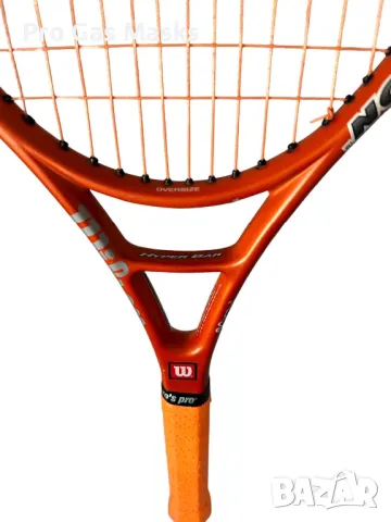 Професионална Тенис Ракета Tennis Racquet Wilson Hammer Hyper Carbon Oversize Hyper Bar 106 sq Inche, снимка 8 - Тенис - 49612751