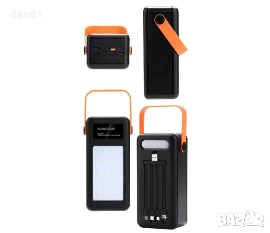 Външна Батерия Power Bank за къмпинг с реален капацитет 40 000 mAh и силна LED светлина., снимка 5 - Къмпинг осветление - 48700316