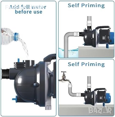 Нова Мощна Градинска Помпа 800W 3200Л/Ч За Поливане градина двор, снимка 3 - Други инструменти - 42848239