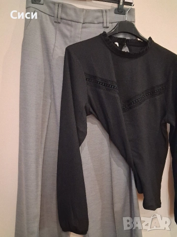 Дамска Блуза с дантела, снимка 4 - Блузи с дълъг ръкав и пуловери - 53954762