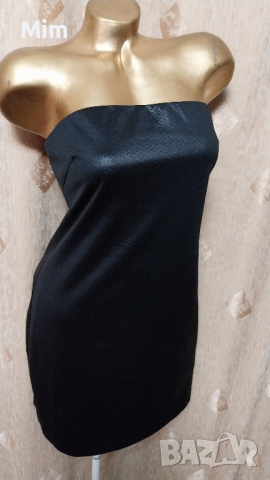 MANGÒ L Черна корсетна рокля