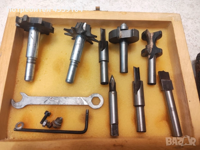 Оберфреза Спарки Sparky и Комплект фрезери за дърво с дървена кутия, снимка 5 - Други инструменти - 53055636