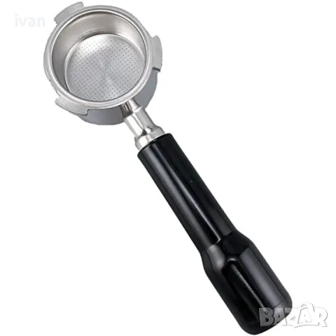 ръкохватка за кафемашина за филтър без дъно Edream, Черна дръжка, 51 мм, съвместим с Delonghi, снимка 3 - Кафемашини - 49939738