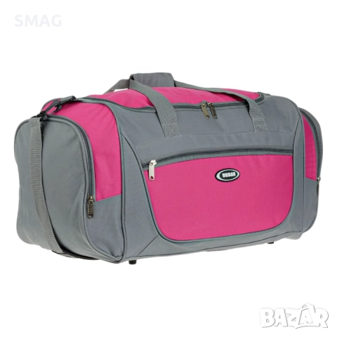 Пътна чанта сак, сива и розова, 55 л._1234279